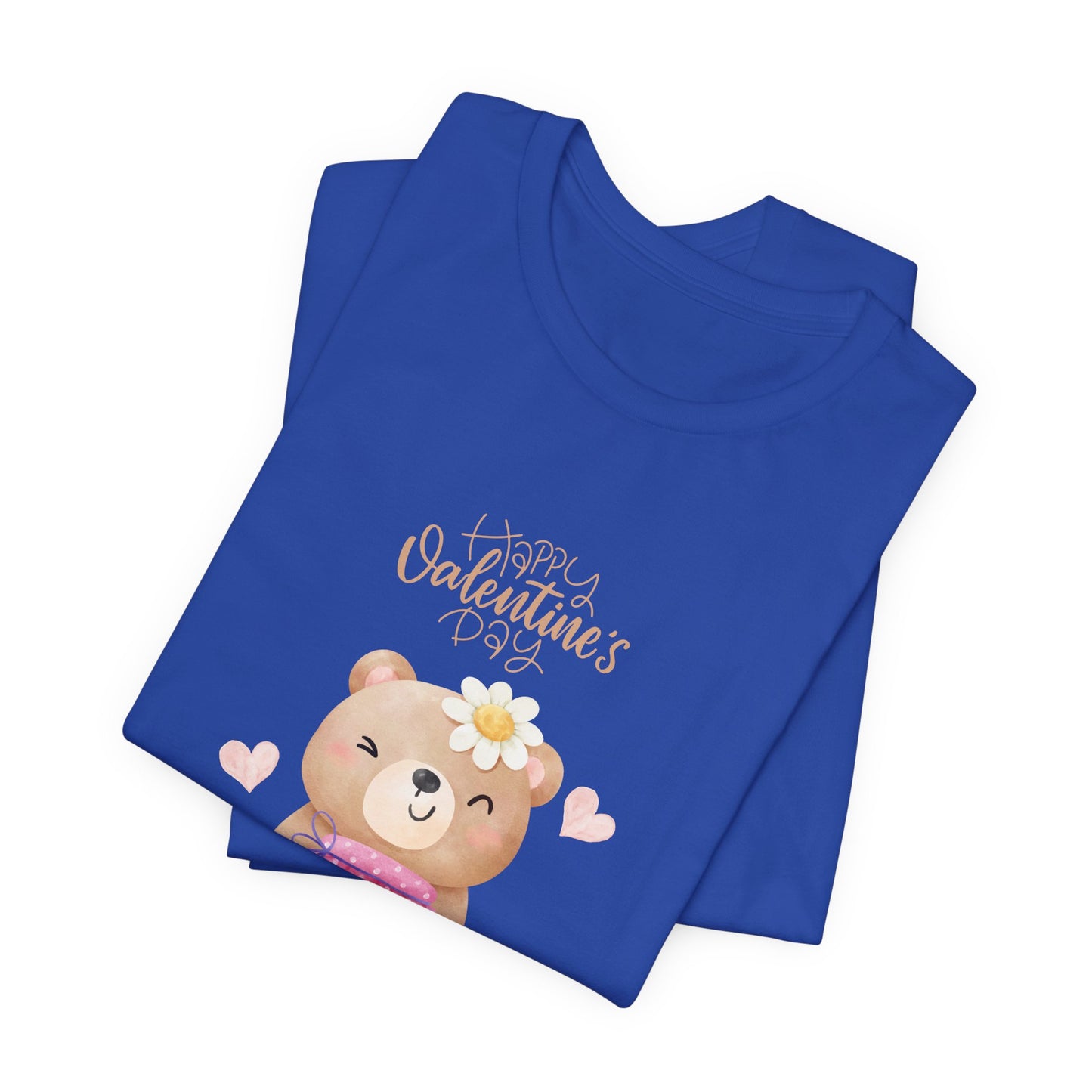 Baby Bear, Happy Valentine's Day - Unisex Jersey Short Sleeve Tee - 11522