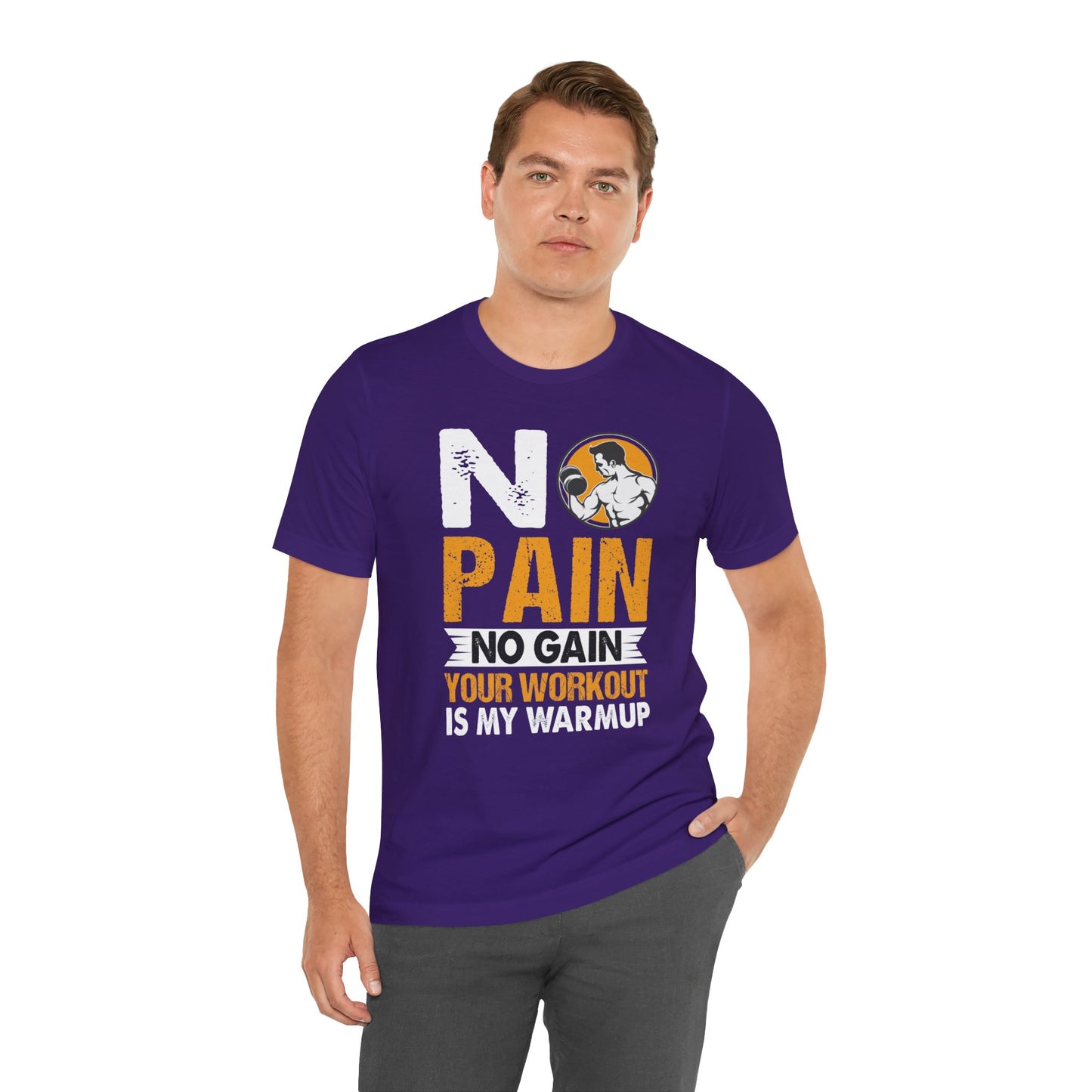 Gym: No Pain No Gain  - Unisex Jersey Short Sleeve Tee