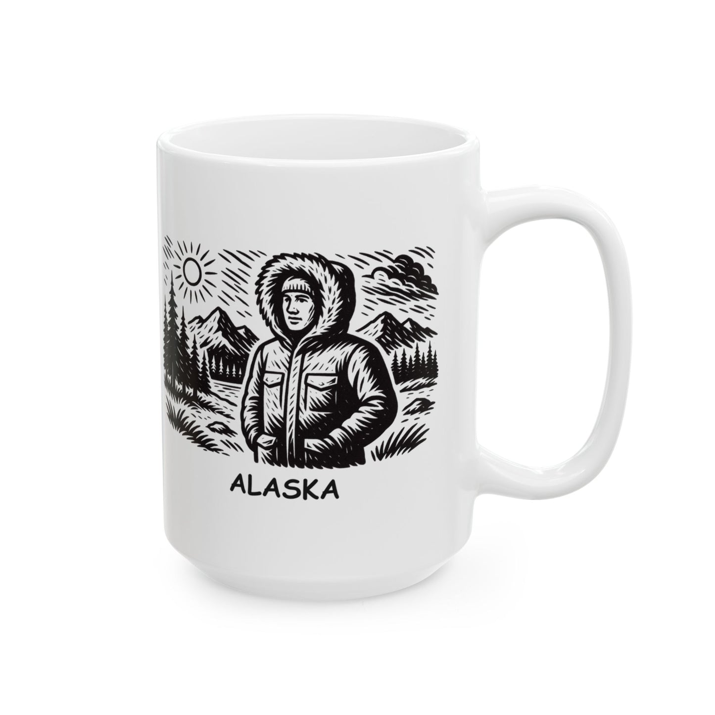 "Alaska: The only state where it’s perfectly acceptable to wear a parka in July." Ceramic Mug - 13021
