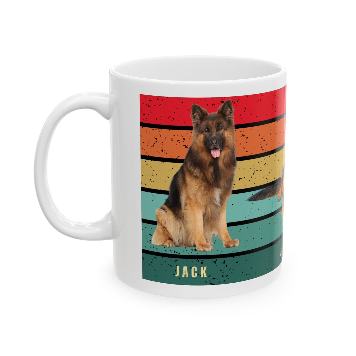 Custom Dog Photo Ceramic Mug, (11oz, 15oz)