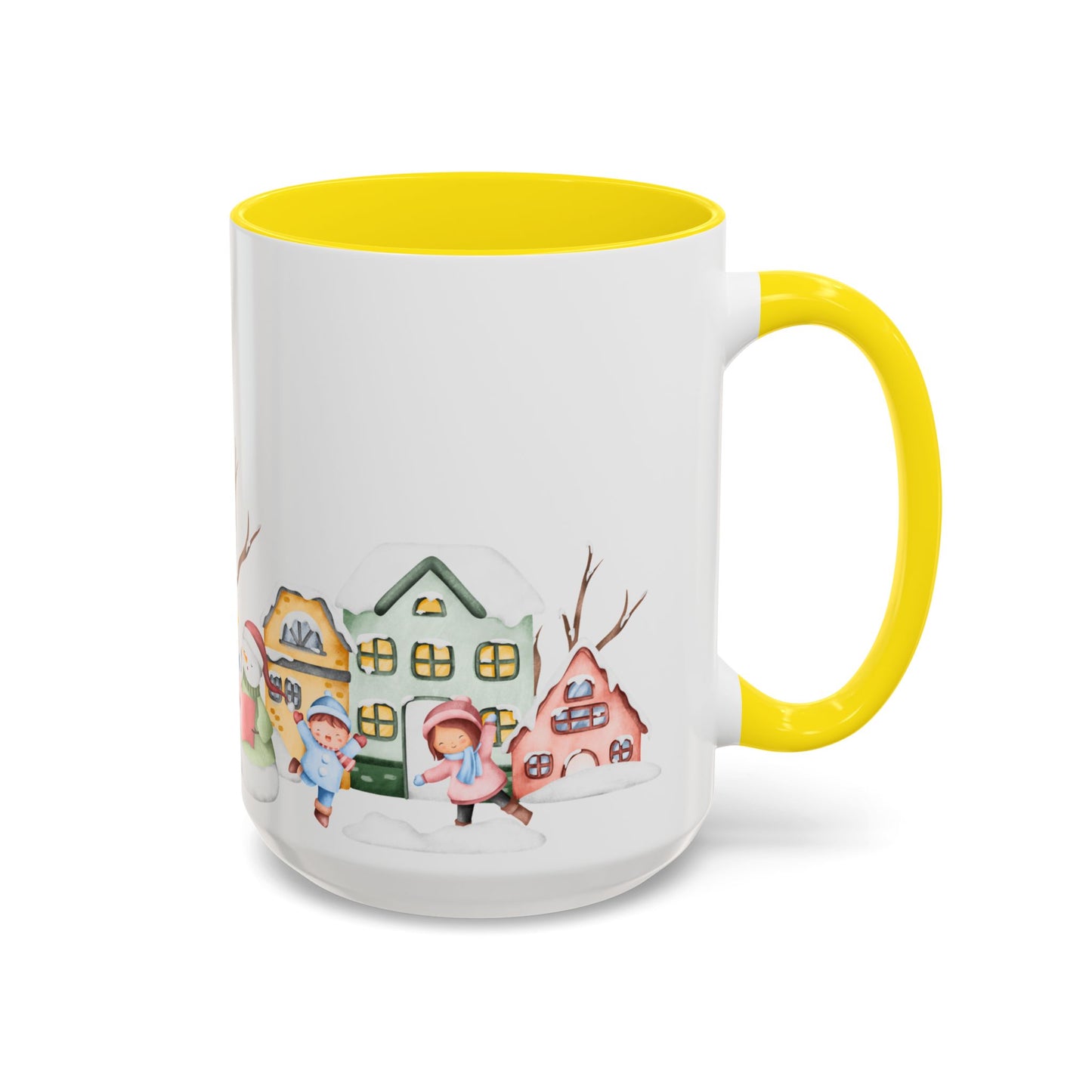 Winter Day, Outdoor - Accent Coffee Mug (11, 15oz) - 10455