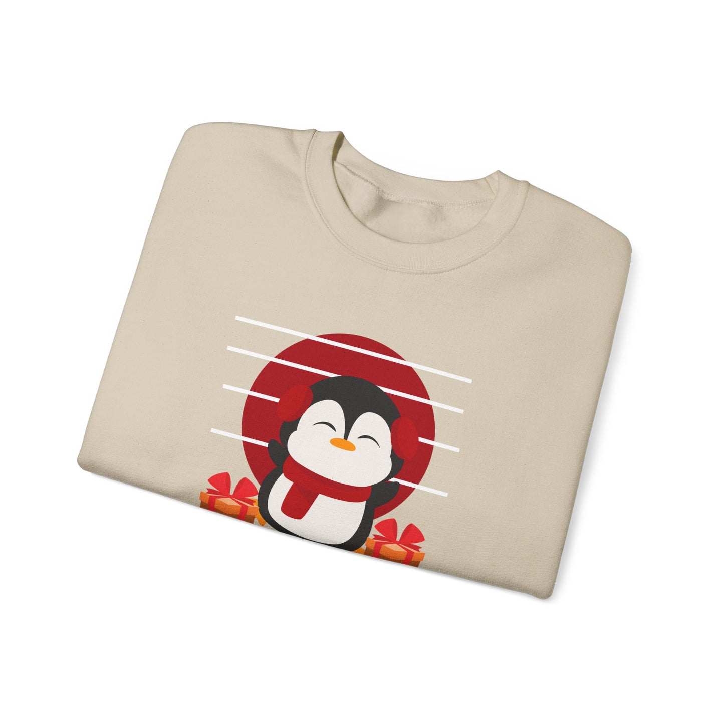 Penguin, Merry Christmas - Unisex Heavy Blend™ Crewneck Sweatshirt