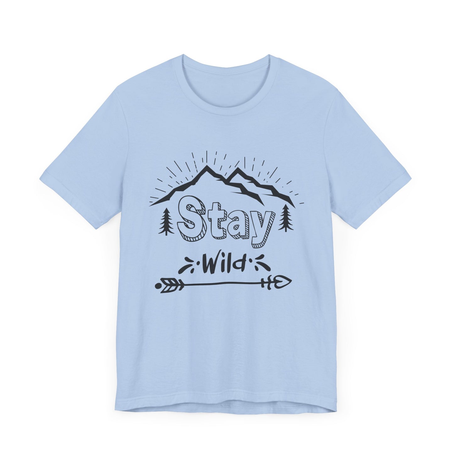 Camping: Stay Wild - Unisex Jersey Short Sleeve Tee