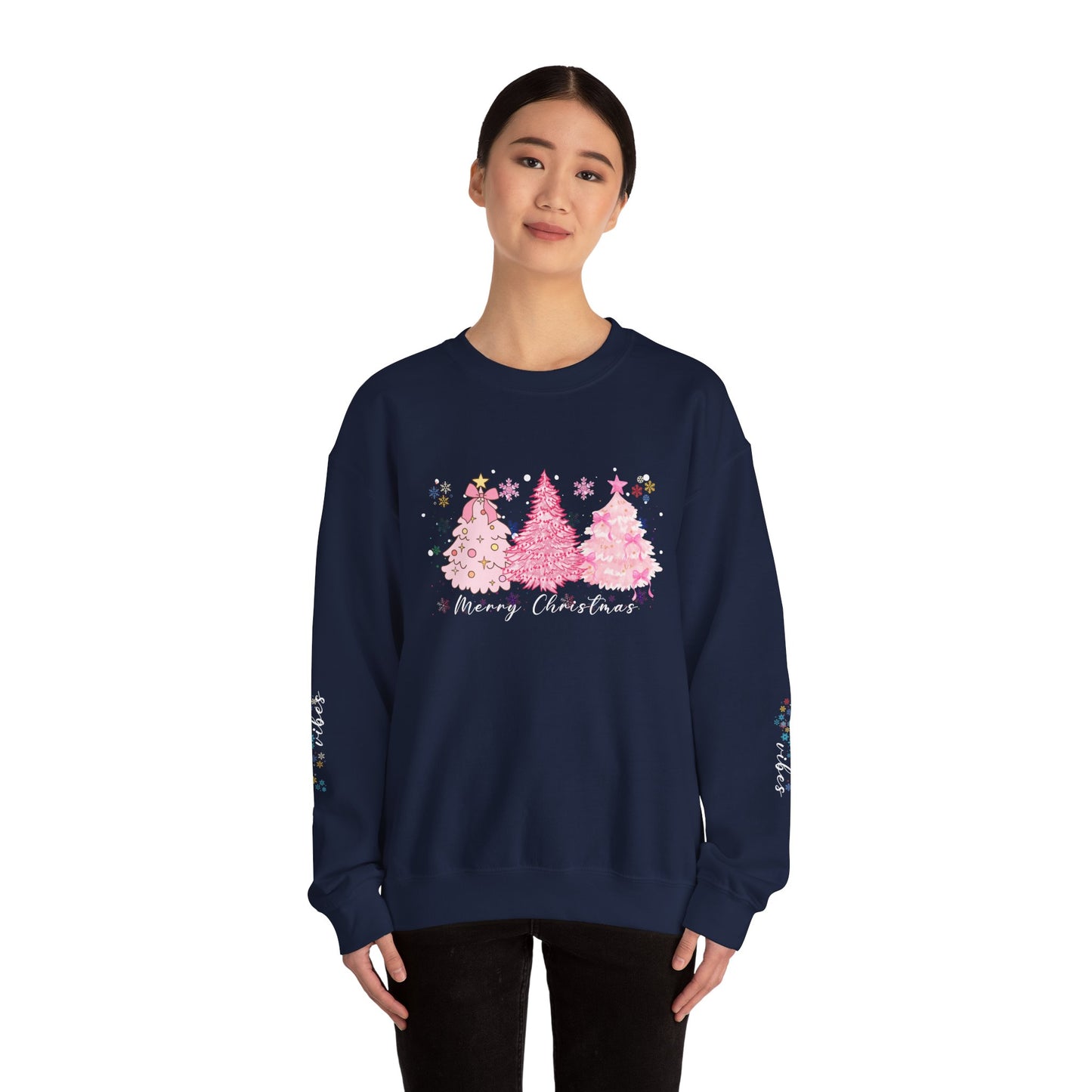 Pink Christmas Trees - Unisex Heavy Blend™ Crewneck Sweatshirt - 10334