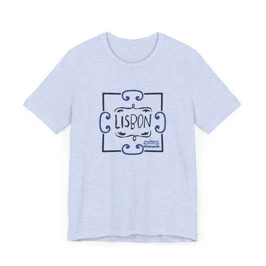 Lisbon-Inspired Unisex Jersey Tee - Travel Souvenir T-Shirt - 12183
