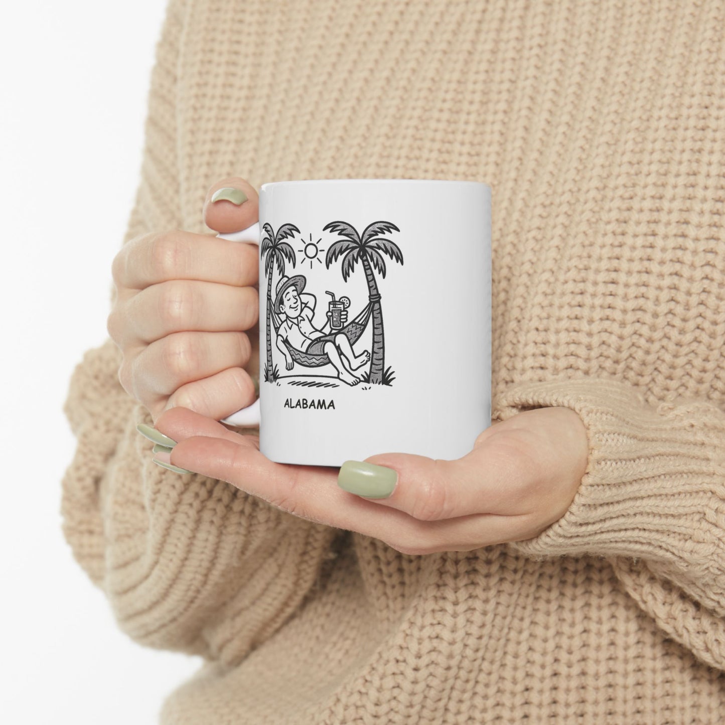 "Just another day in paradise... Alabama style." Ceramic Mug - 12788