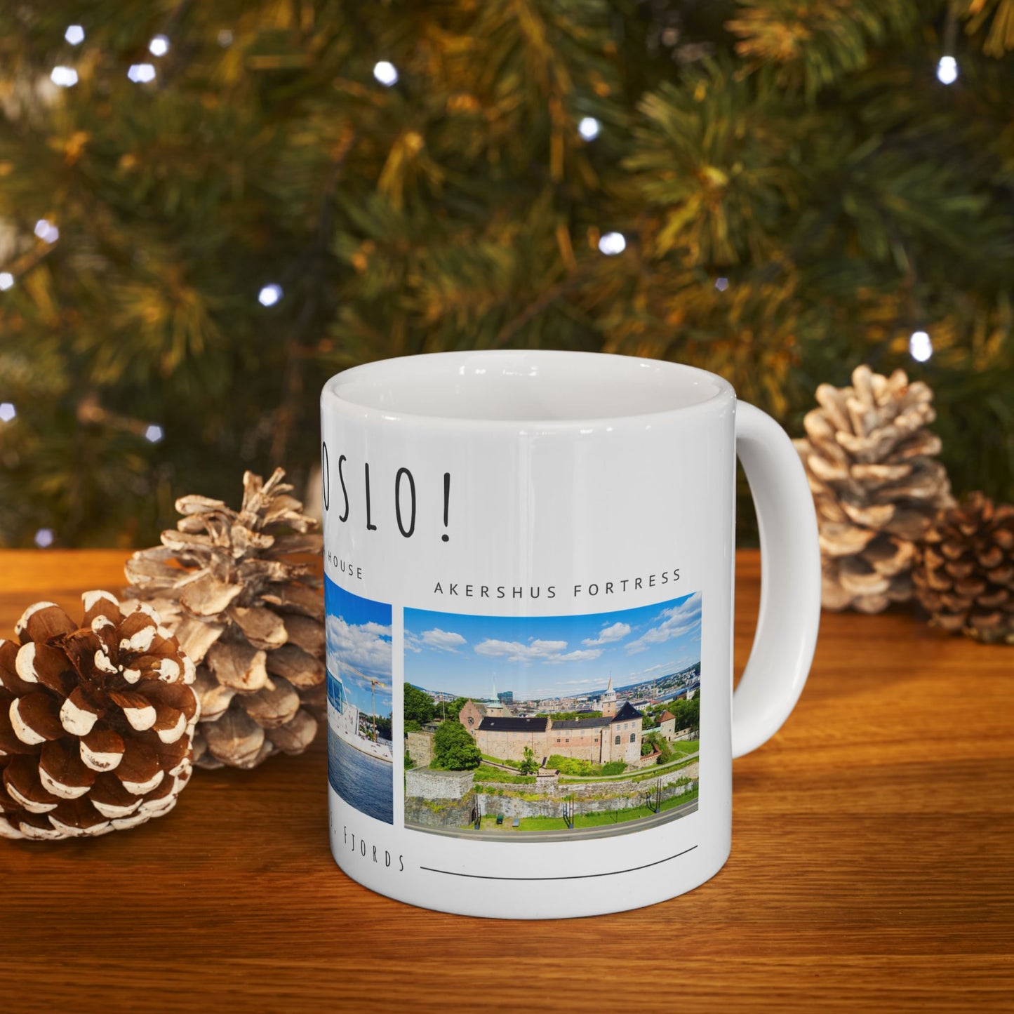 Hello Oslo Ceramic Mug - Perfect Gift for Travelers and Coffee Lovers - 11oz & 15oz - 12096