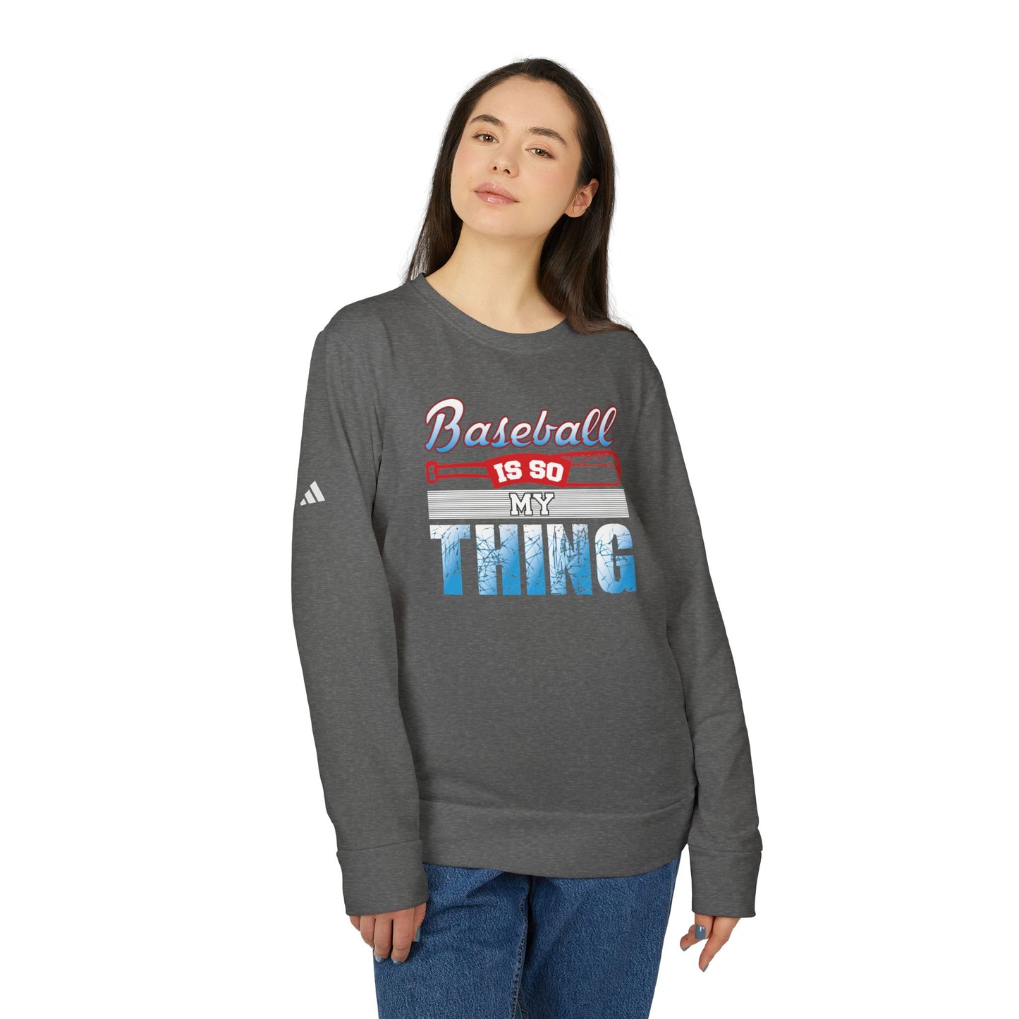 Baseball Is My Thing - adidas Unisex Fleece Crewneck Sweatshirt - 14099