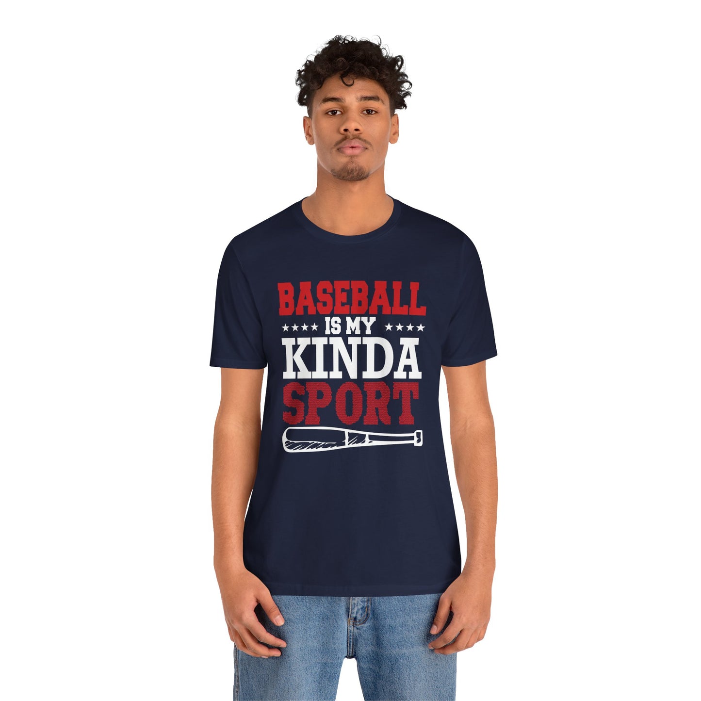 Baseball Is My Kinda Sport - Unisex Jersey Short Sleeve Tee