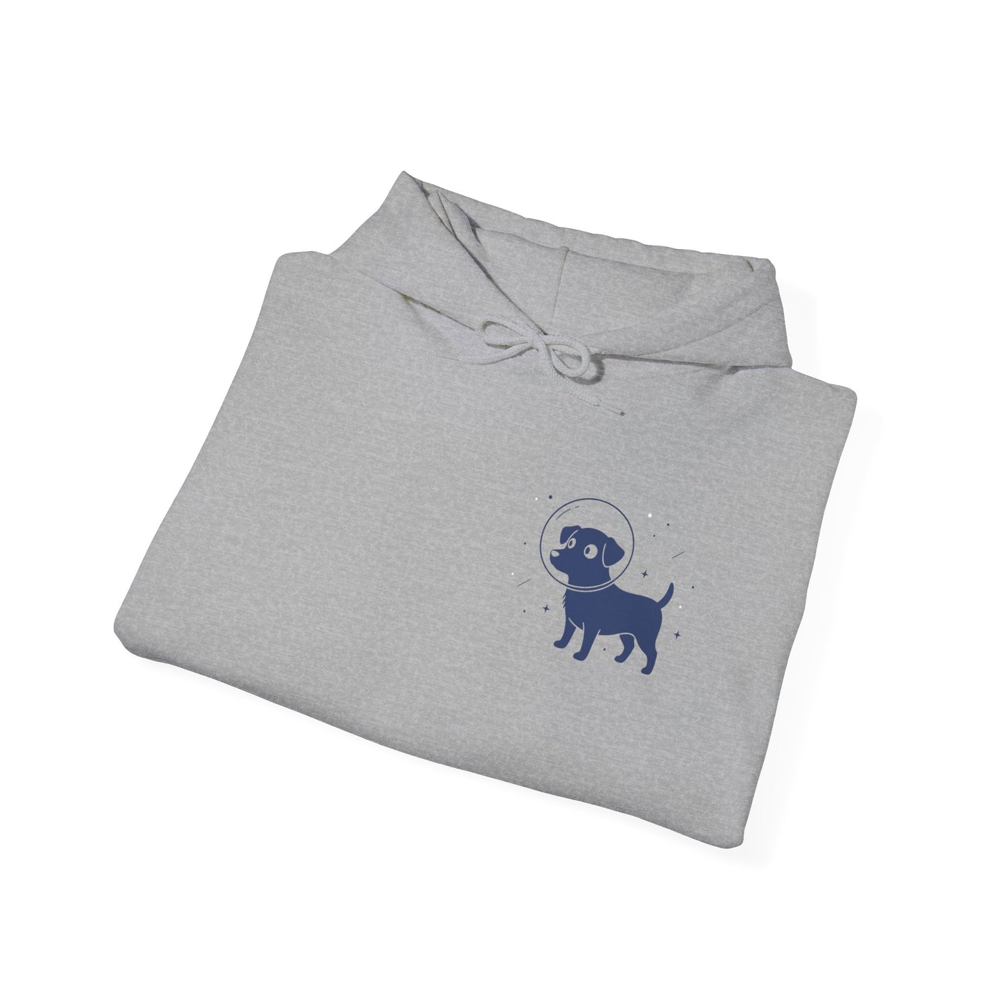 Dog in Space Hoodie – Space Puppy Graphic Hooded Sweatshirt, Unisex Heavy Blend™ - 14679