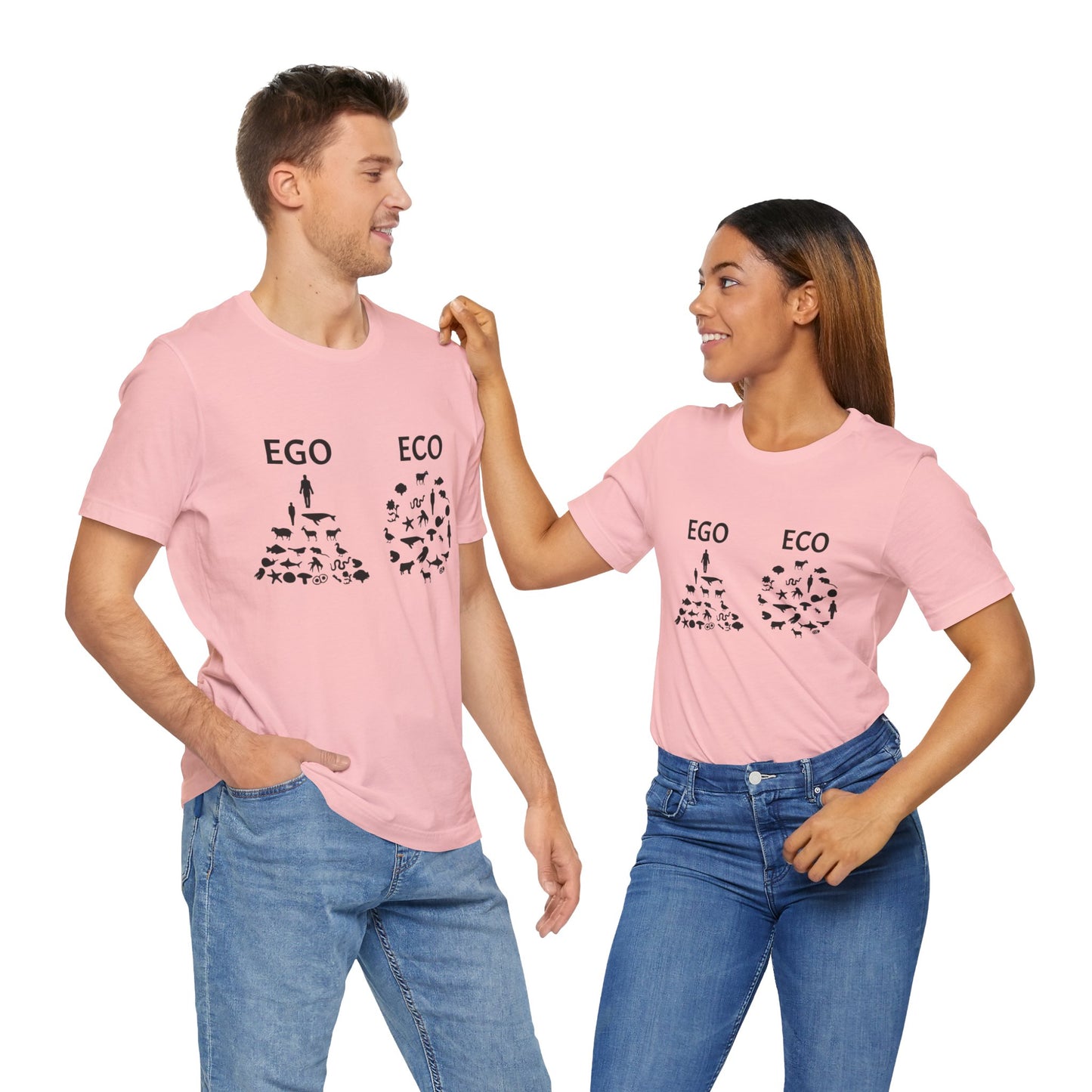 Vegan: Ego vs Eco - Unisex Jersey Short Sleeve Tee