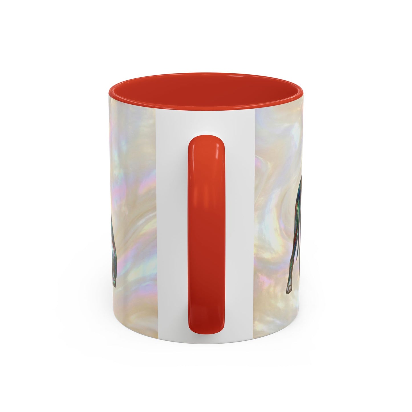 Personalized Great Dane Dog Mug — Stained Glass Design (11/15 oz) - 14550