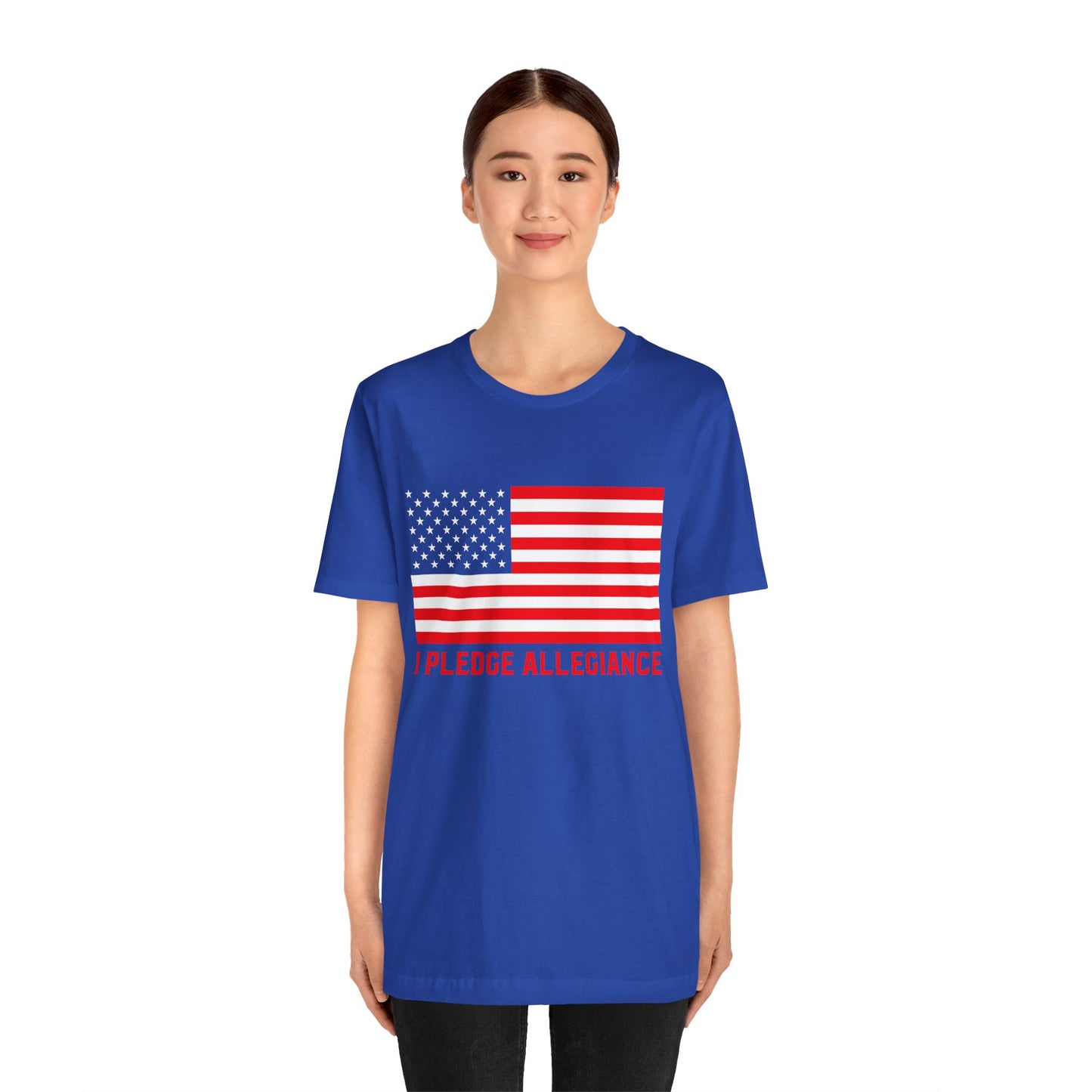 Patriotic Pledge Tee, Unisex T-Shirt for Celebrating Freedom, Independence Day Shirt Gift for Patriots - 13697