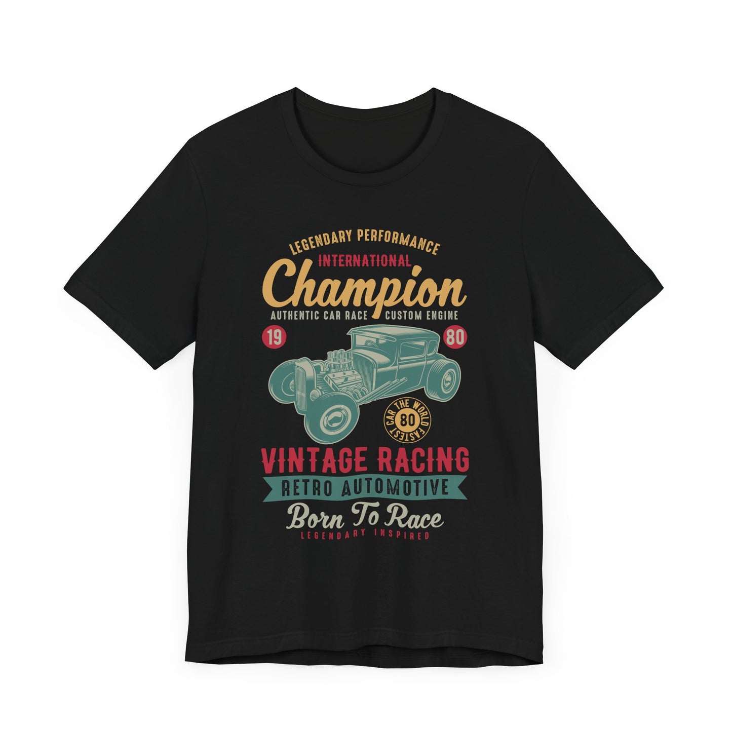 Legendary Performance, Vintage Racing, Retro Automotive - Unisex Jersey Short Sleeve Tee - 12954