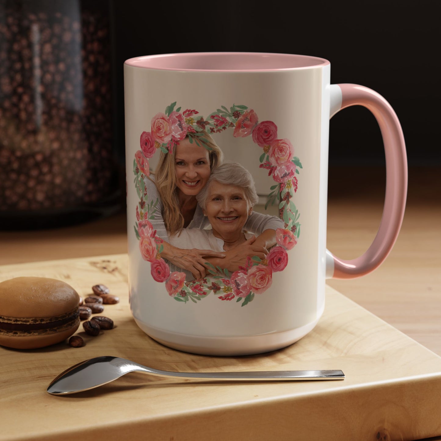 Floral Mother’s Day Coffee Mug, Photo Customizable - Happy Mother’s Day Gift - 12284