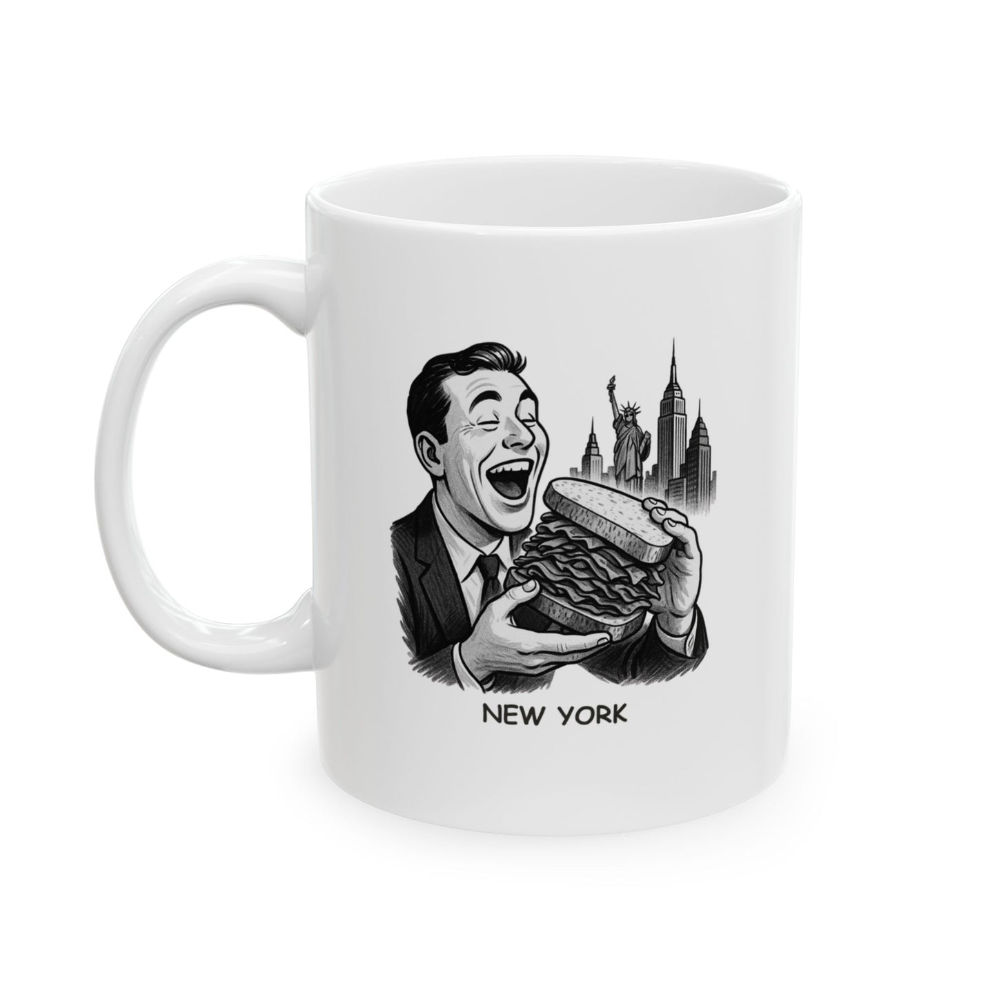 "In New York, we don’t just have good food—we have food that will change your life." Ceramic Mug - 12860