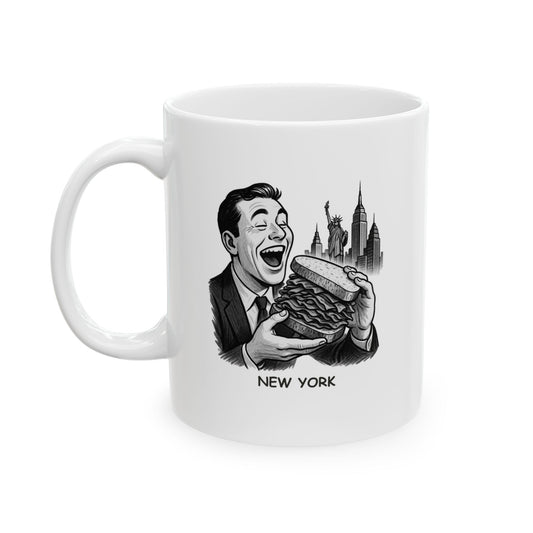 "In New York, we don’t just have good food—we have food that will change your life." Ceramic Mug - 12860