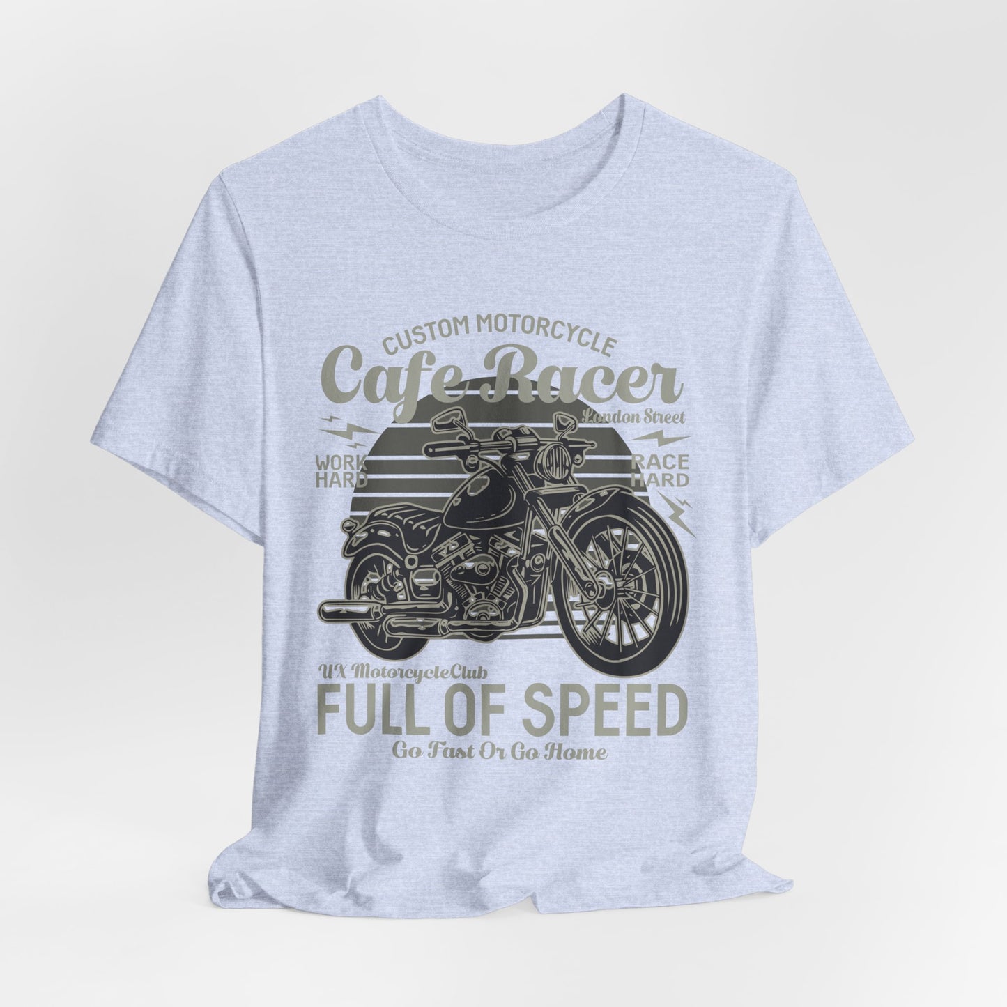 Custom Motorcycle, Cafe Racer - Unisex Jersey Short Sleeve Tee - 13295