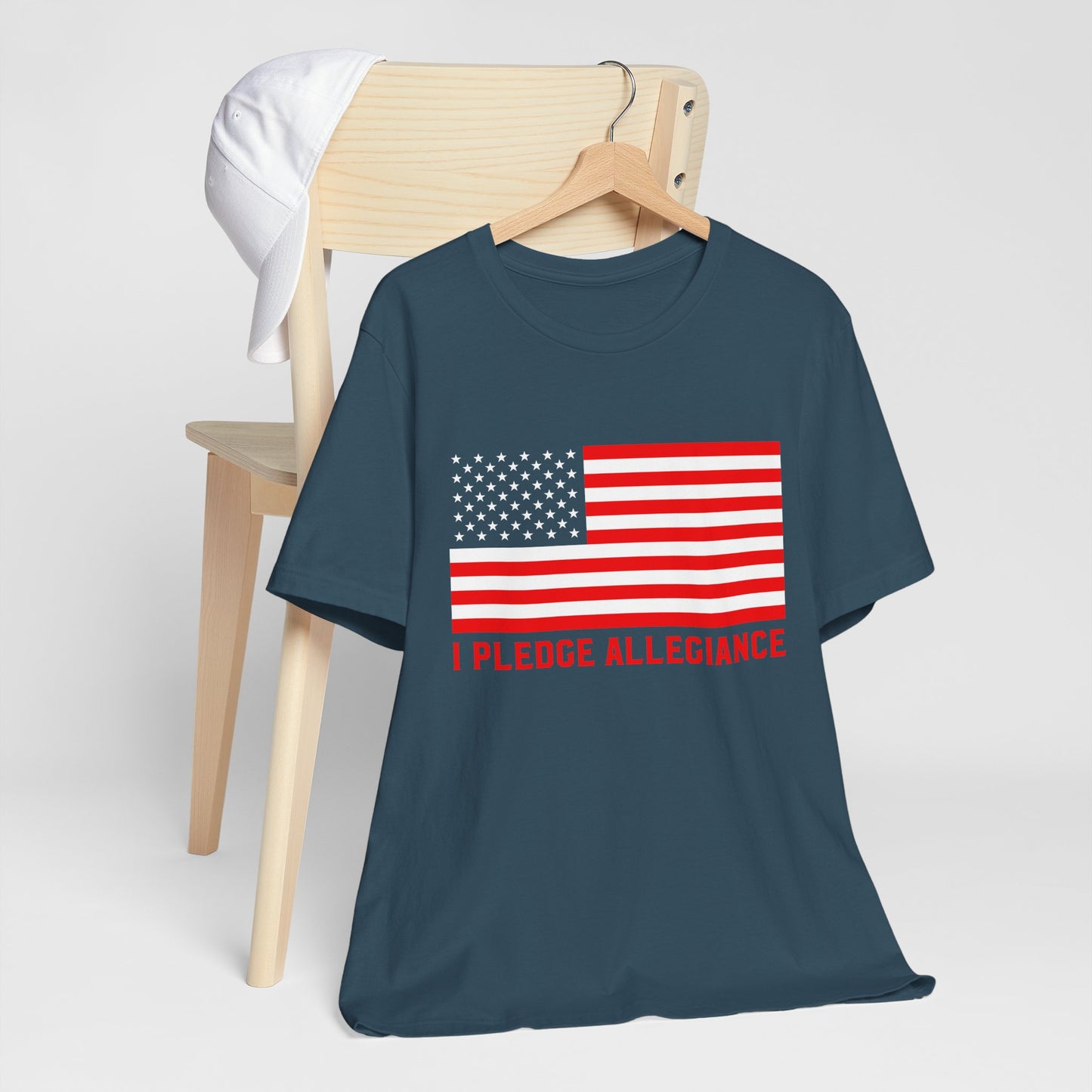 Patriotic Pledge Tee, Unisex T-Shirt for Celebrating Freedom, Independence Day Shirt Gift for Patriots - 13697