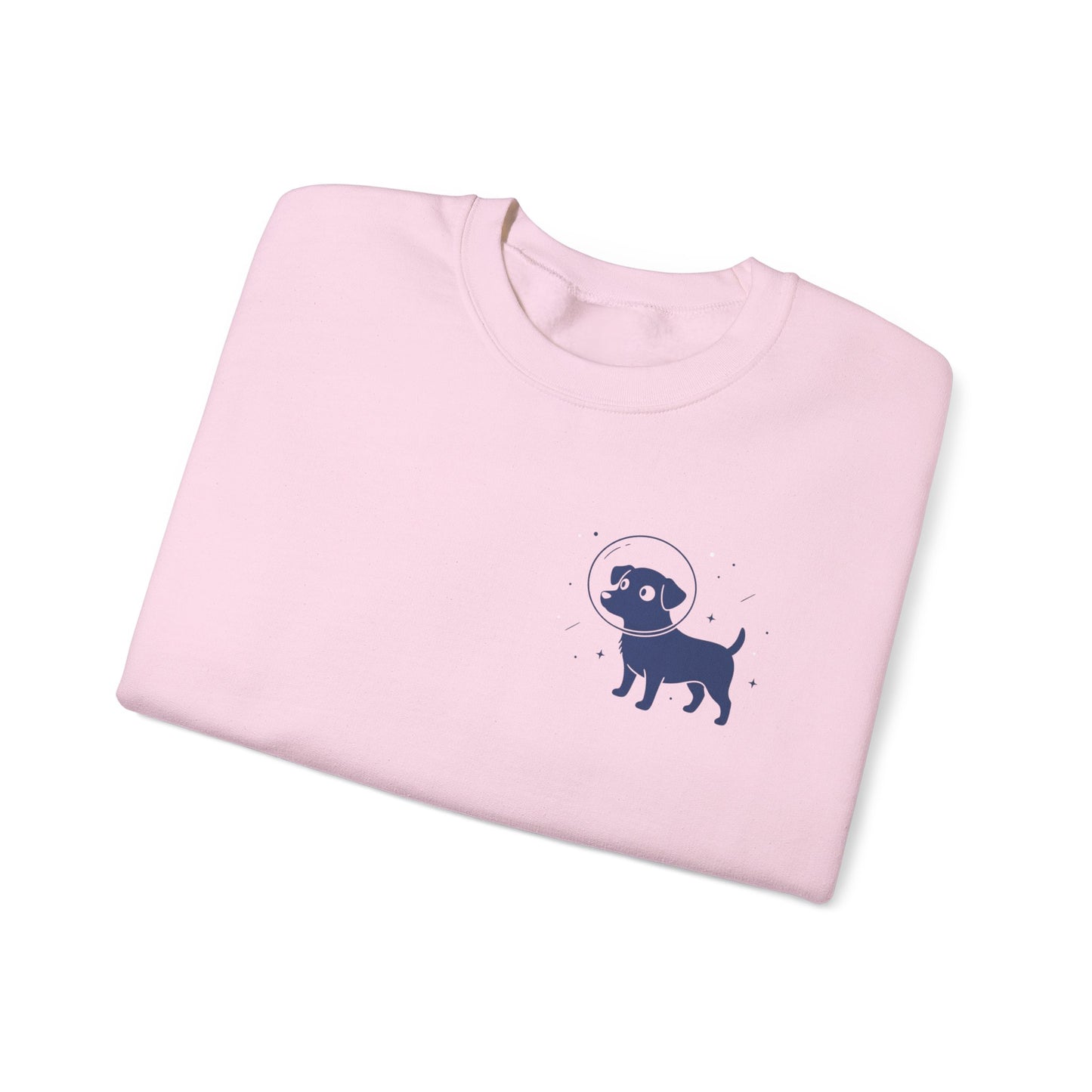 Dog in Space Crewneck Sweatshirt – Space Puppy Graphic Pullover - 14678