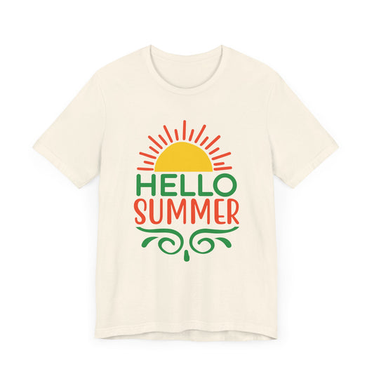 Hello Summer - Unisex Jersey Short Sleeve Tee - 13234