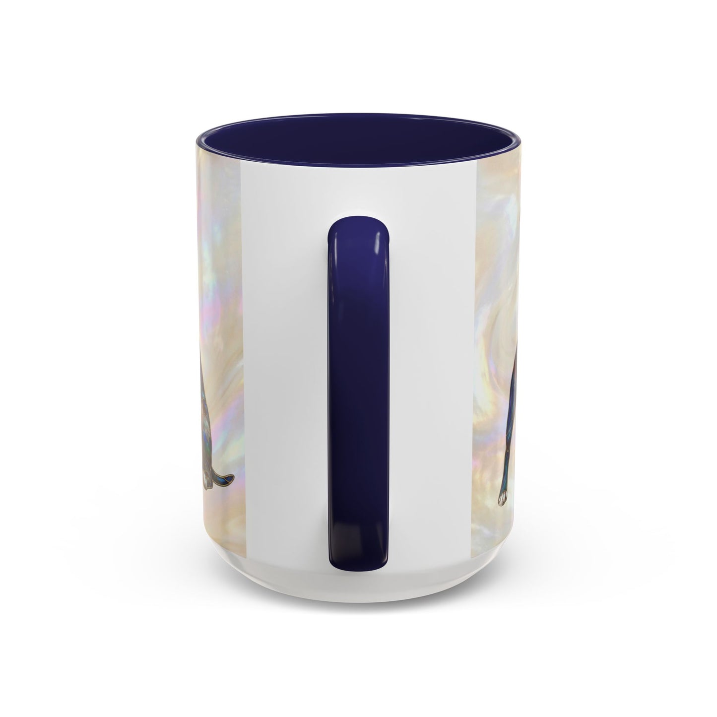 Pitbull Dog Accent Coffee Mug — Stained Glass Design (11/15oz) - 14536