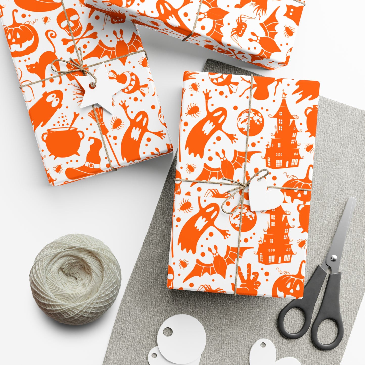 Orange Halloween - Gift Wrap Papers