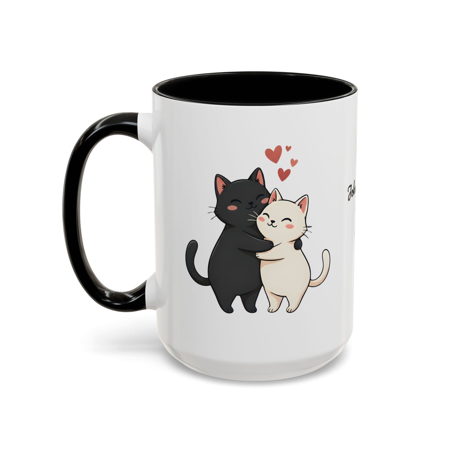 Cute Cats Personalized Mug — Custom Names & Established Date | Couple Valentine Gift (11oz / 15oz) - 14752