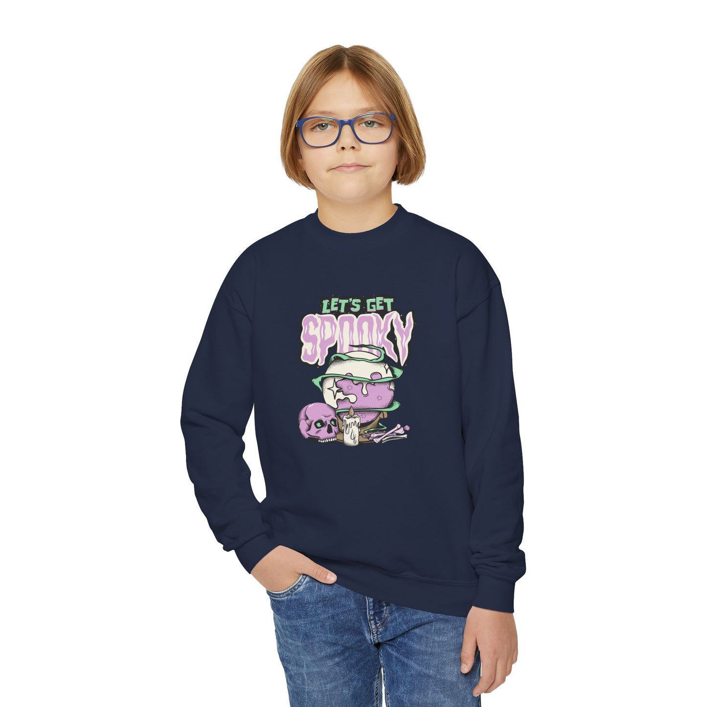 Let's Get Spooky - Youth Crewneck Sweatshirt