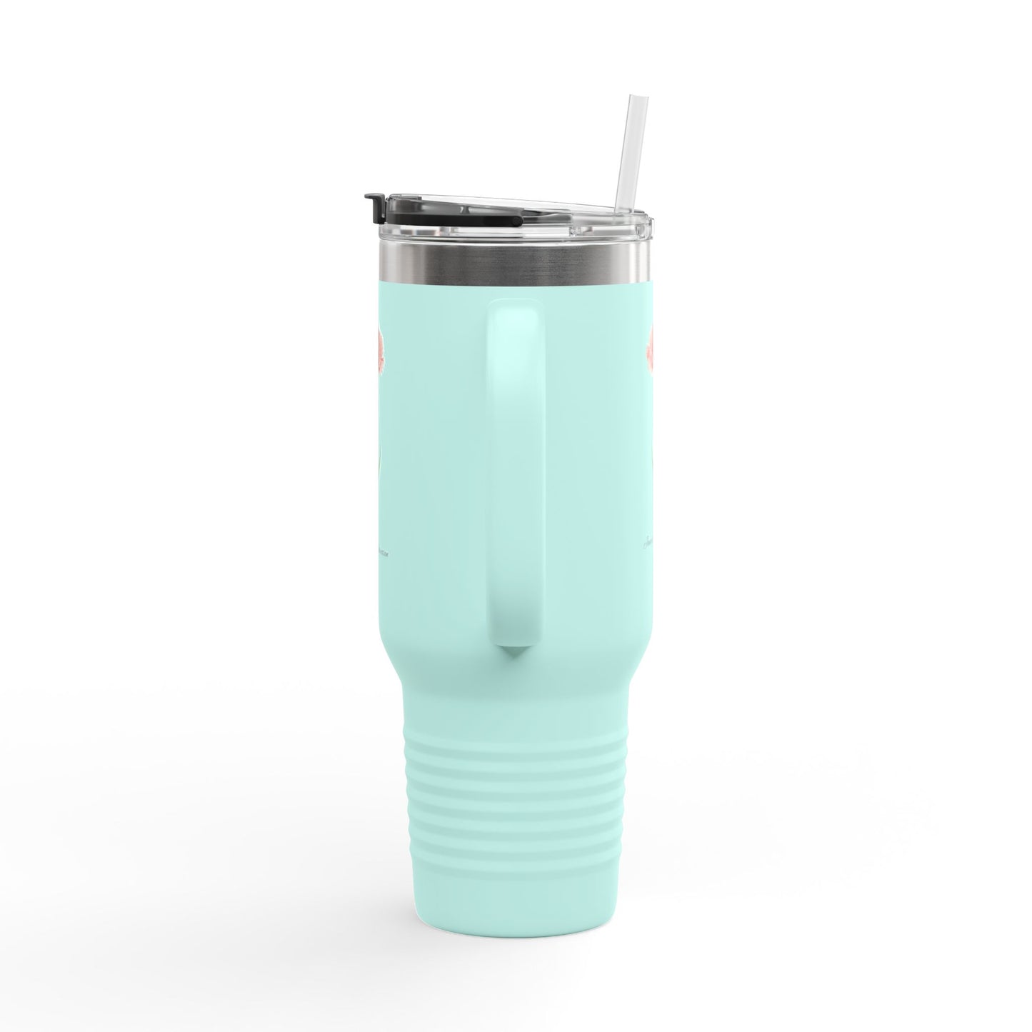 Carnation Floral Tumbler – January Birth Flower Gift | 40oz Insulated Travel Mug, Customizable — 14667