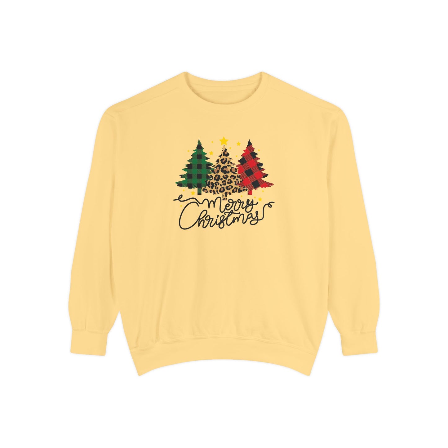 Christmas Trees - Unisex Garment-Dyed Sweatshirt - 10172