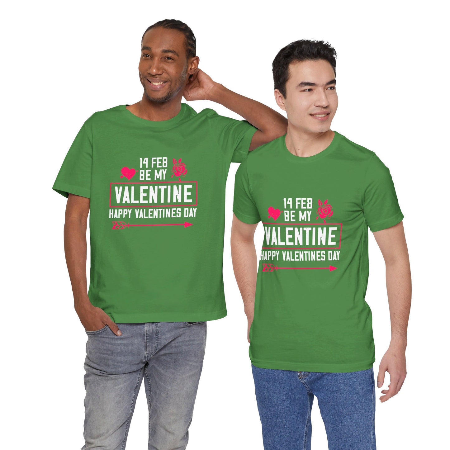 14 Feb, Be My Valentine - Unisex Jersey Short Sleeve Tee