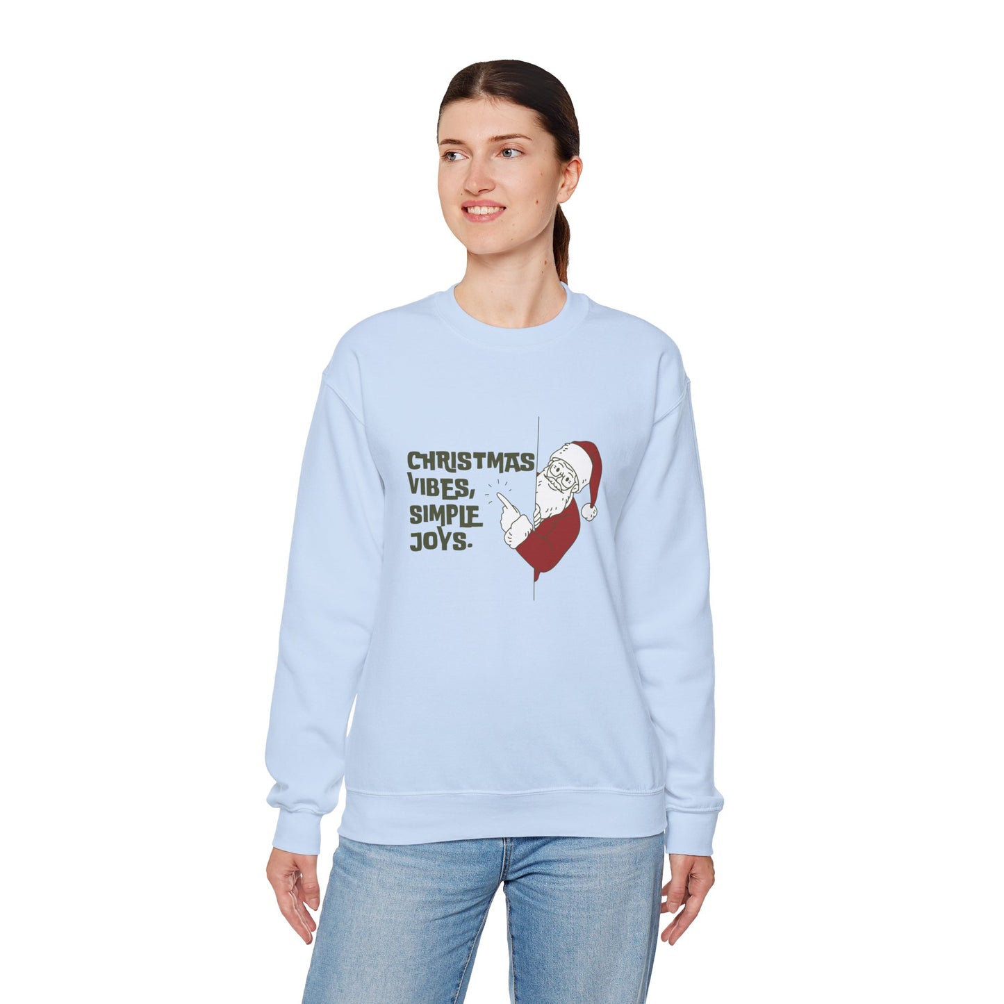 Christmas Vibes, Simple Joys - Unisex Heavy Blend™ Crewneck Sweatshirt