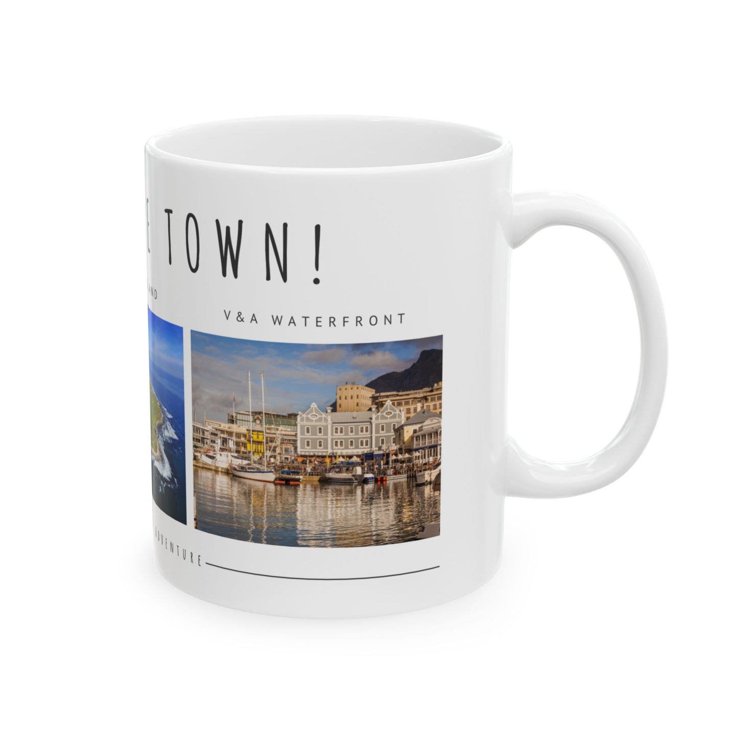 Hello Cape Town Mug – Scenic Travel Ceramic Coffee Cup (11oz, 15oz) - 12021