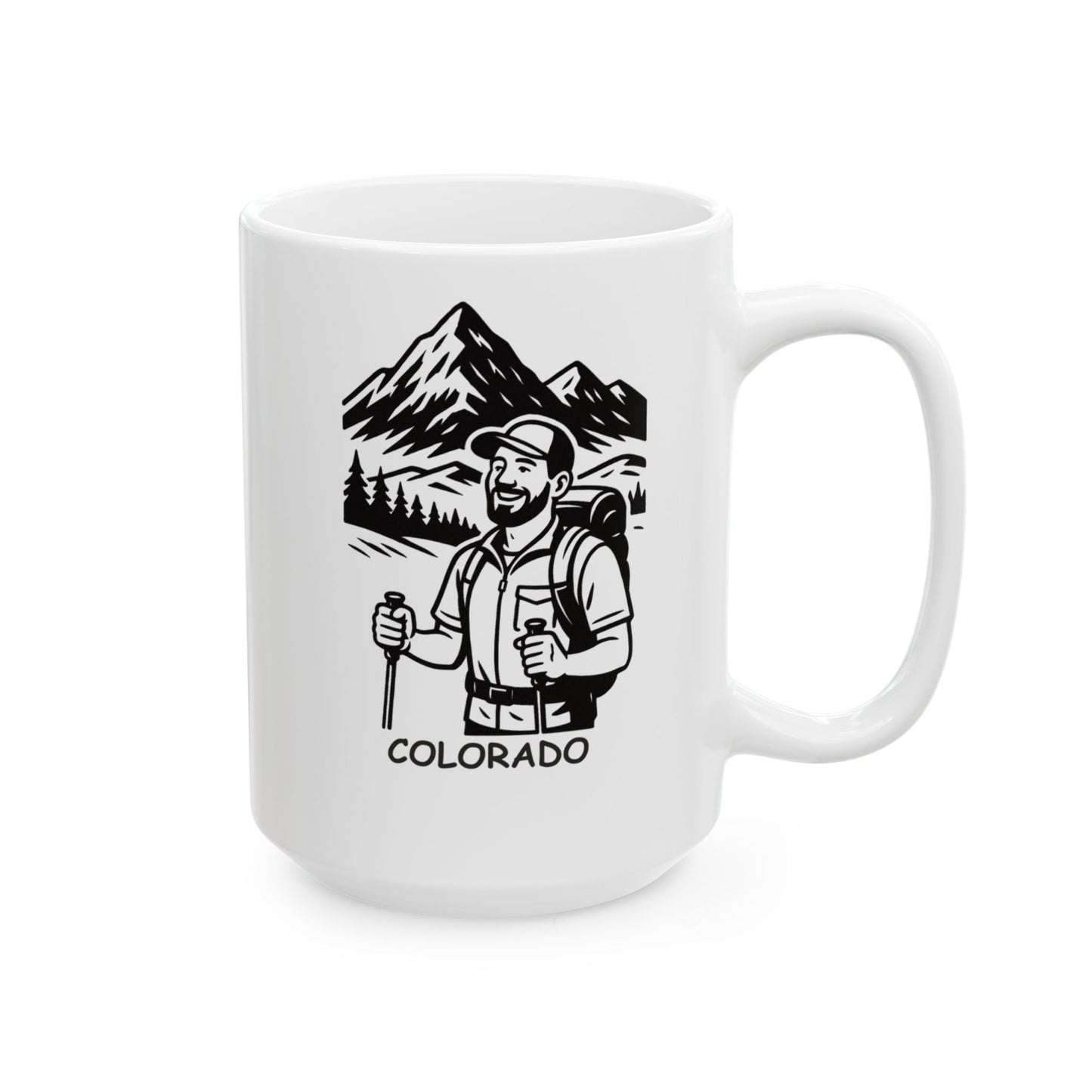 "In Colorado, every day’s a good day for a 14er." Ceramic Mug - 13462