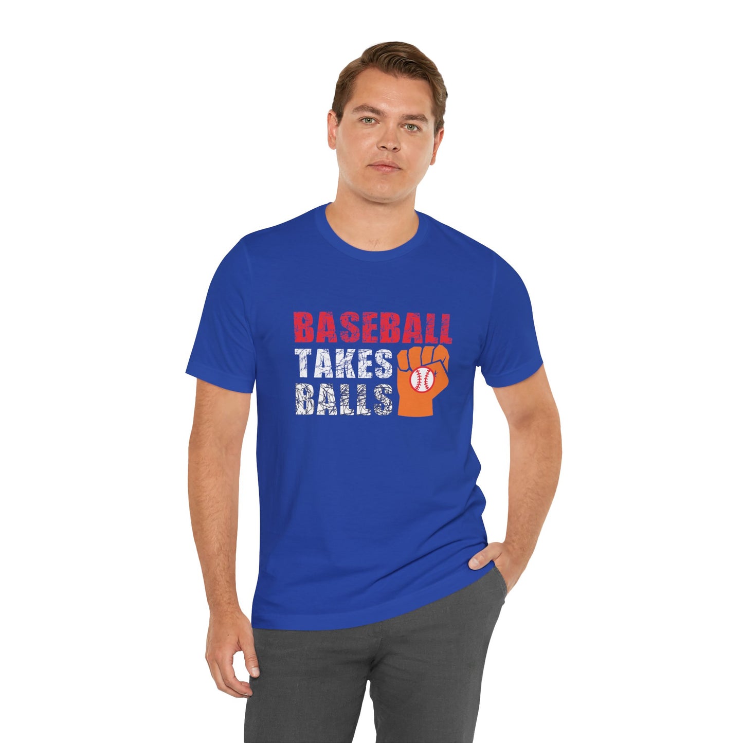 Baseball Takes Balls - Unisex Jersey Short Sleeve Tee