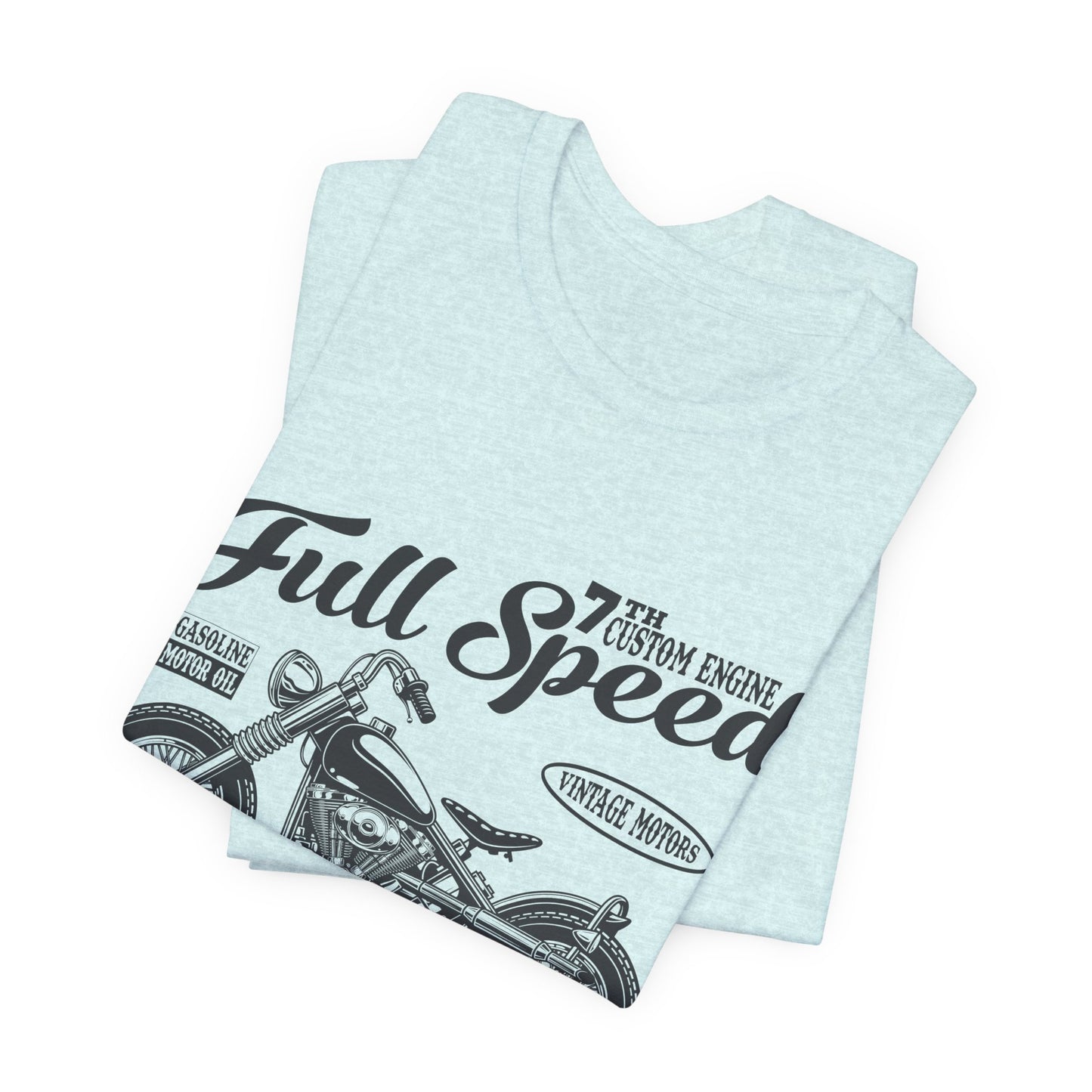 Full Speed, Vintage Motors - Unisex Jersey Short Sleeve Tee - 13297