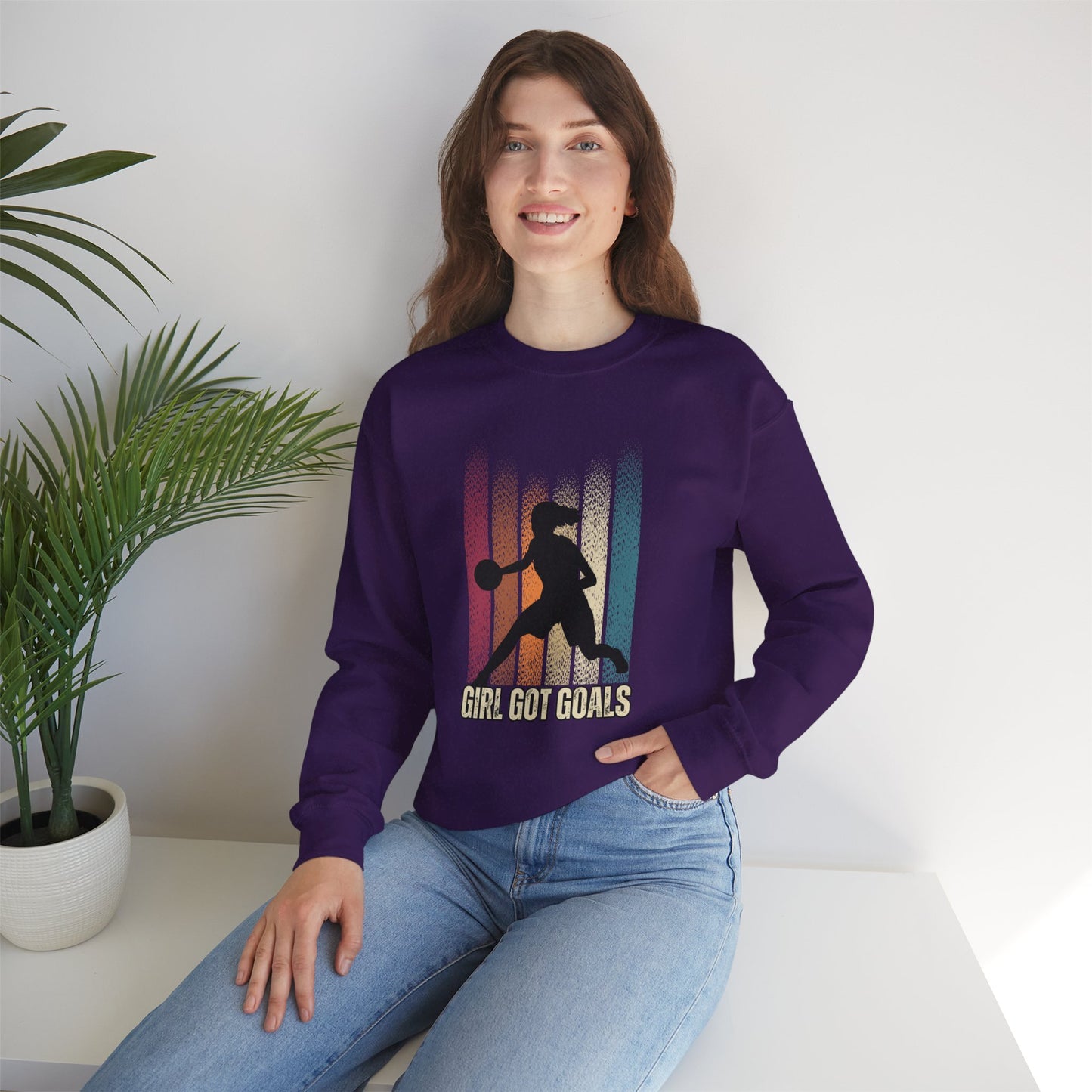 Basketball, Girl Got Goals - Unisex Heavy Blend™ Crewneck Sweatshirt - 10711