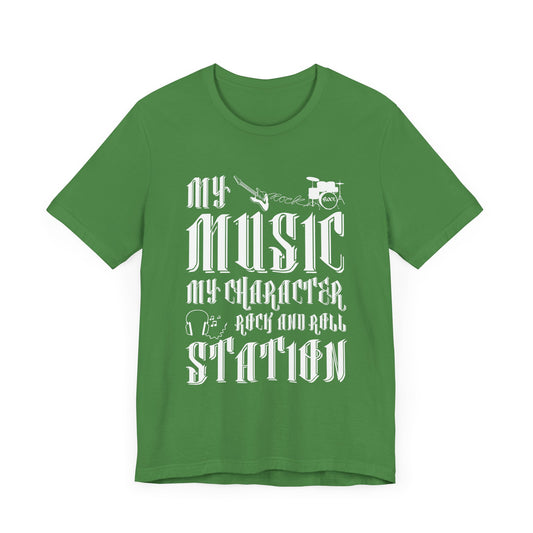 My Music My Character, Rock & Roll Station - Unisex Jersey Short Sleeve Tee - 11860