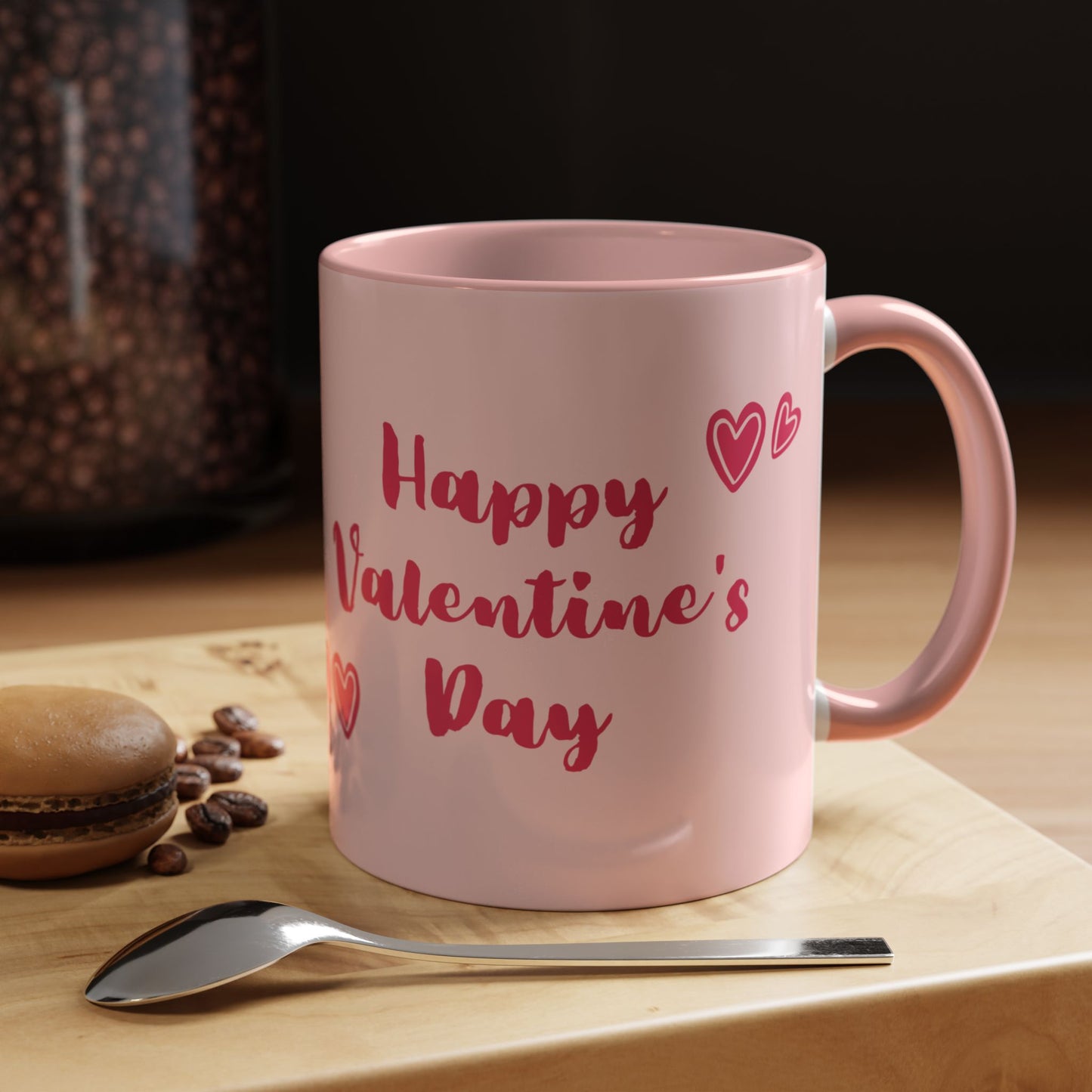 Couple, Happy Valentine's Day - Accent Coffee Mug (11, 15oz) - 11130