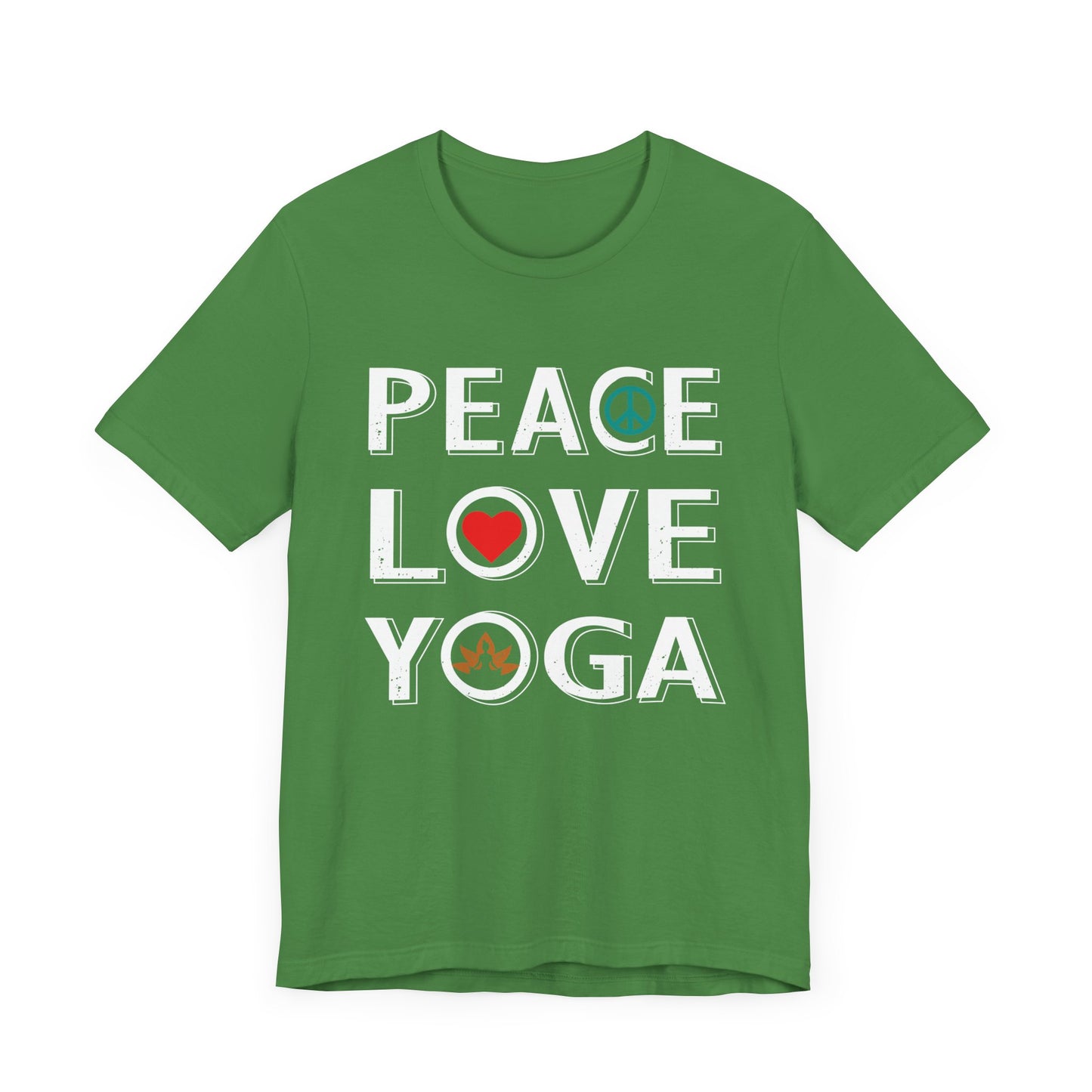 Peace Love Yoga - Unisex Jersey Short Sleeve Tee