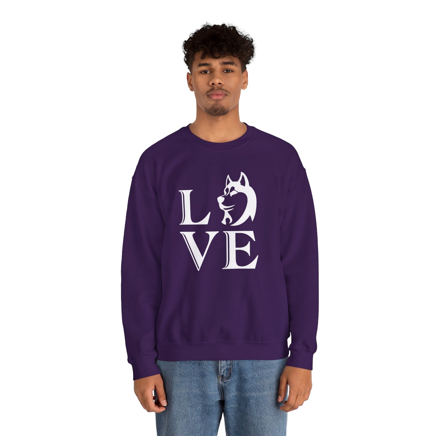 A dog's Love is Pure, Loyal, and Forever  - Unisex Heavy Blend™ Crewneck Sweatshirt