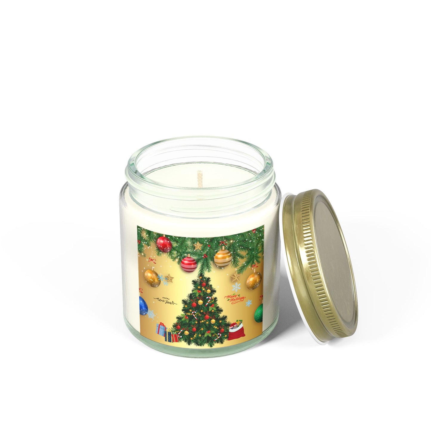 Christmas Tree - Scented Candles, Coconut Apricot Wax (4oz, 9oz)