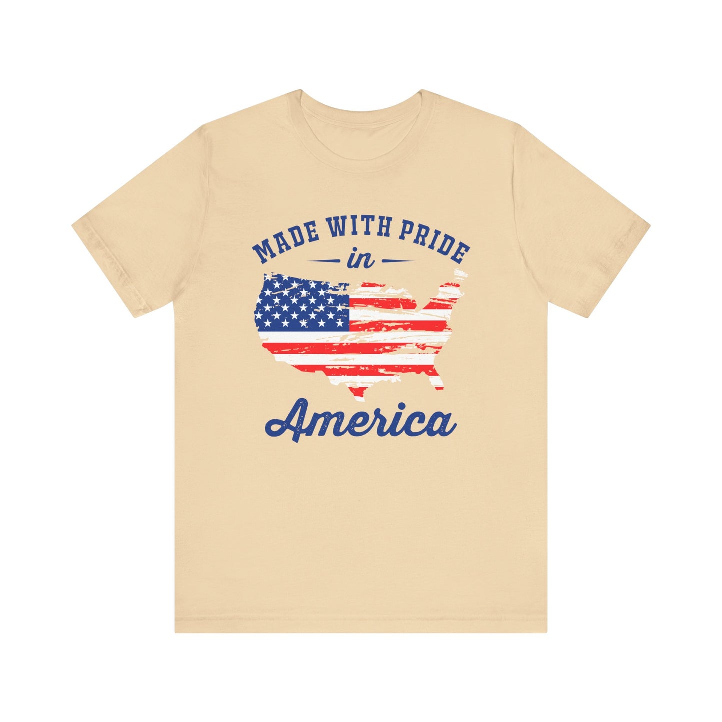 American Pride Unisex Tee, Patriotic Shirt, USA Pride Tee, Independence Day Apparel, Gift for Veterans, Summer Fashion - 13693