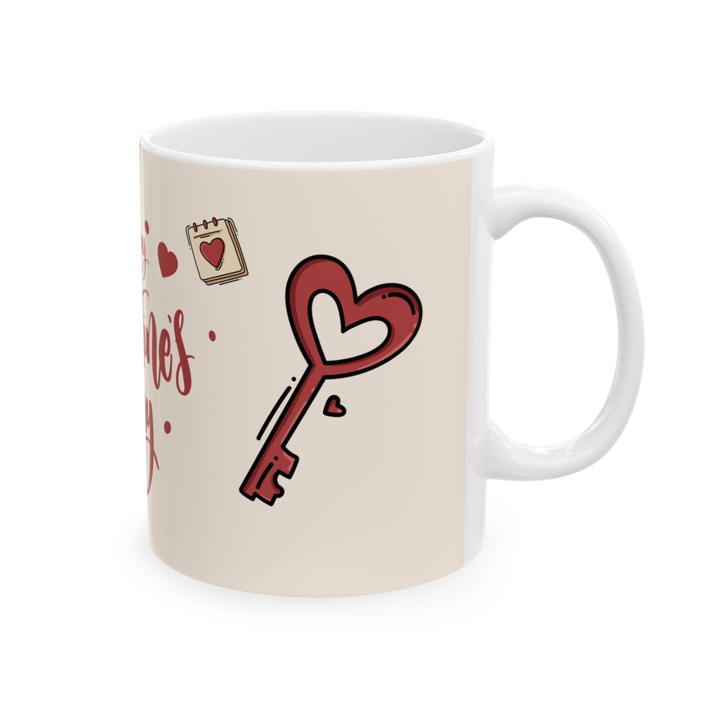 Happy Valentine's Day - Ceramic Mug, (11oz, 15oz) - 11016