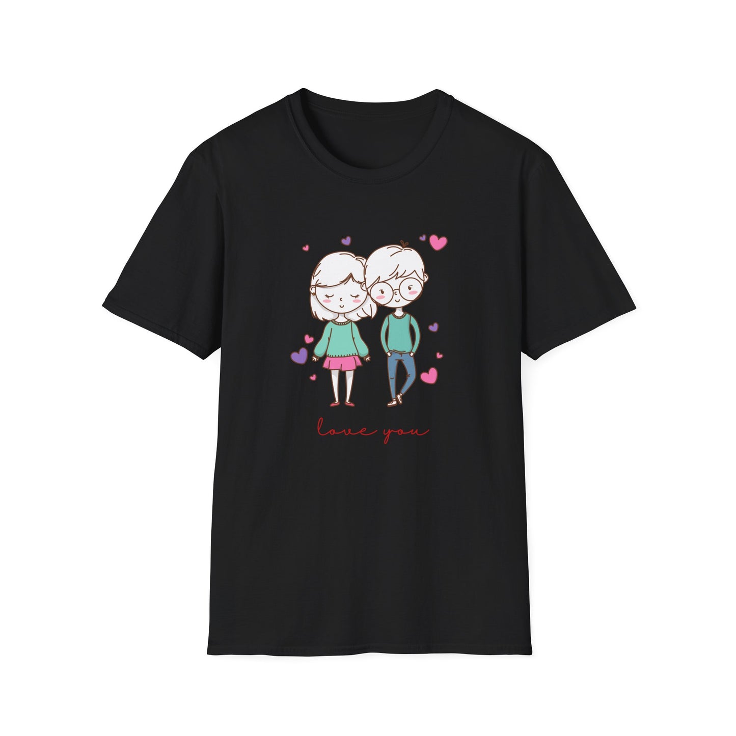 Cute Couple, Love You - Unisex Softstyle T-Shirt - 11528
