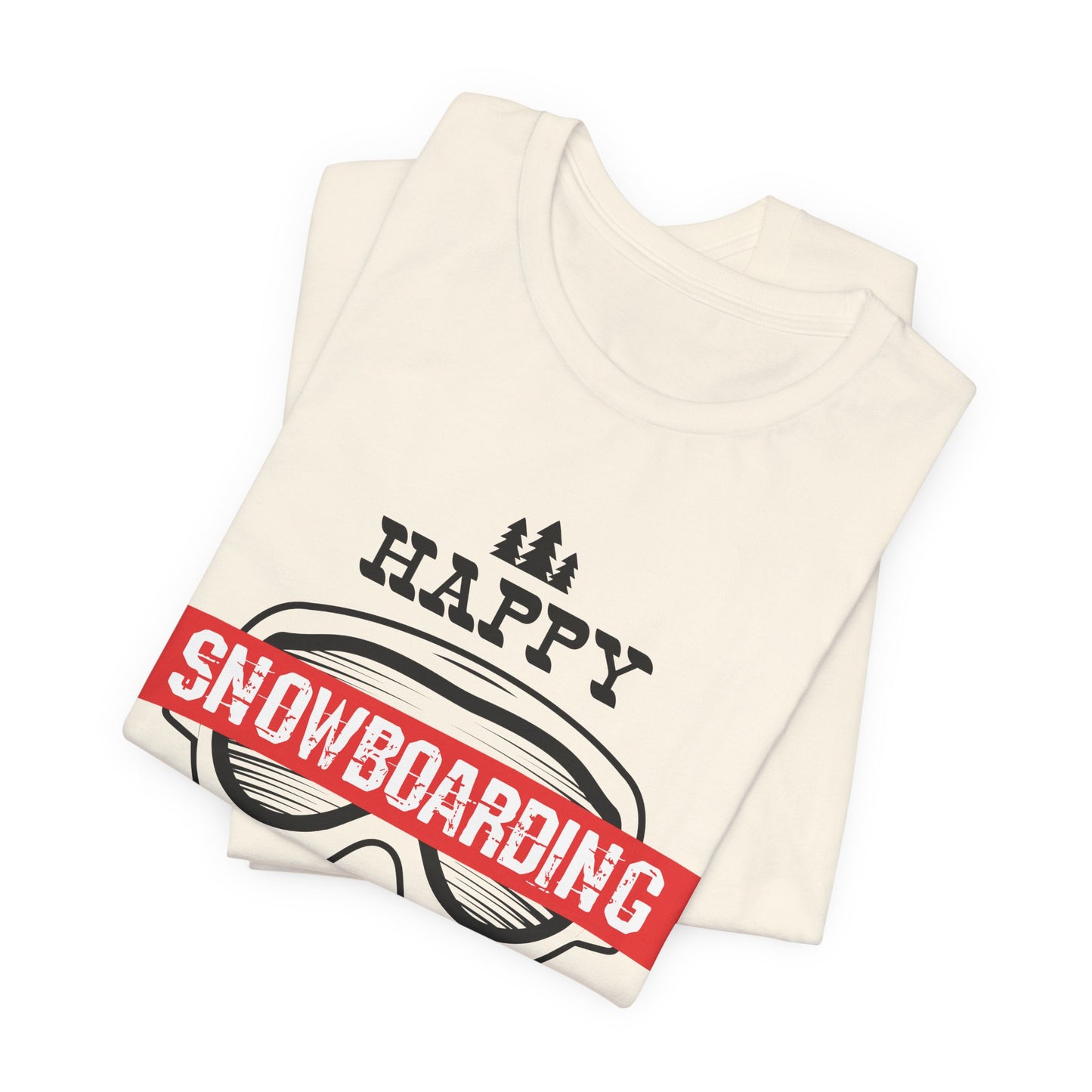 Christmas: Happy Snowboarding Year - Unisex Jersey Short Sleeve Tee