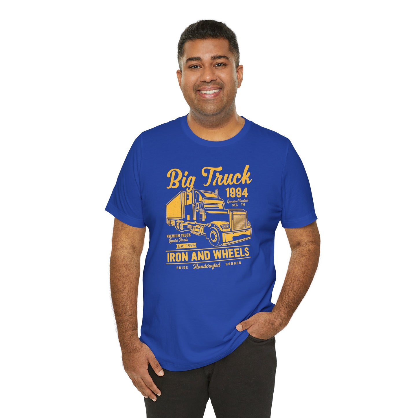 Car & Truck: Big Truck, Iron & Wheels - Unisex Jersey Short Sleeve Tee