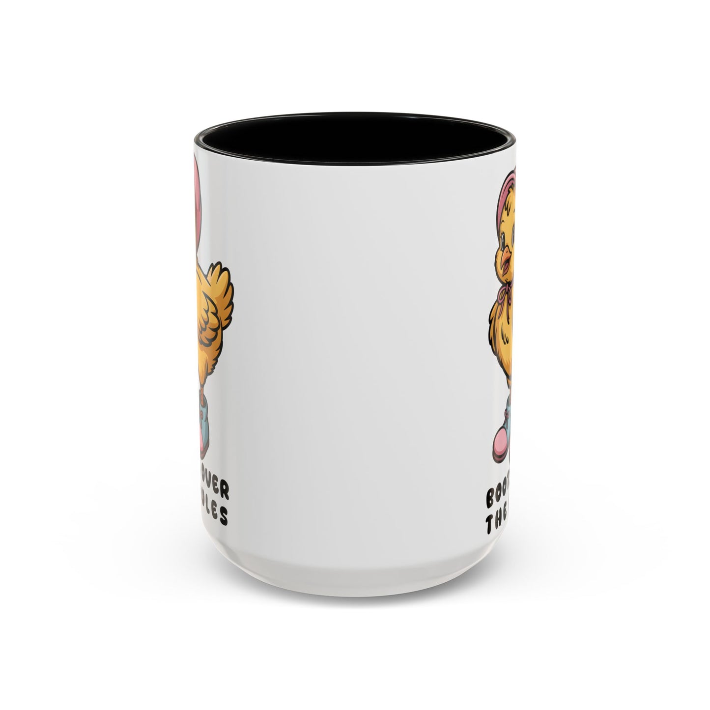 Boots Over The Rules Chick Mug – Cute Chicken Coffee Mug Funny Gift 11/15oz - 14862