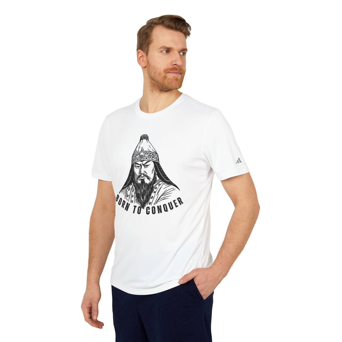 Chinggis Khan, Born To Conquer - Adidas Unisex Sport T-shirt